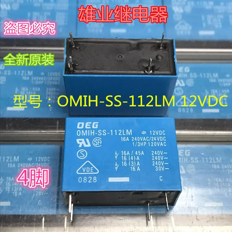 OMIH-SS-112LM Relé 12VDCa skupiny normálne open4PIN 16A240VAC