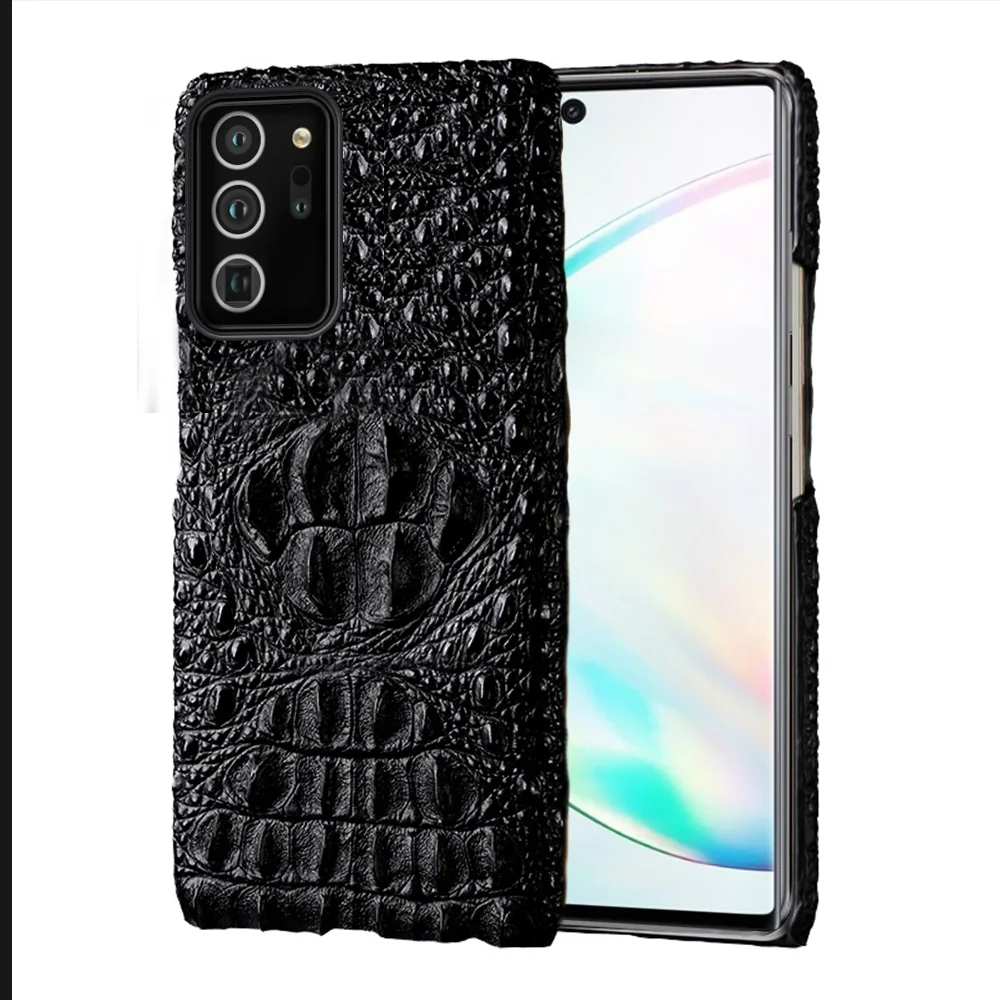 Originálne Kožené 3d Krokodíla Hlavu Telefón puzdro Pre Samsung Galaxy Note 20 Ultra 10 9 Plus A50 A70 A51 S10 S20 S9 S10 S8 Plus Kryt