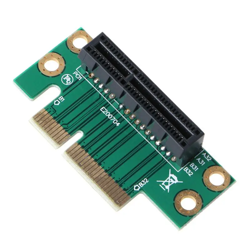 PCI Express PCI-E 4X Adaptér Stúpačky Karty 90 Stupňov Pravý Uhol Stúpačky Converter Karty pre 1U/2U Server Šasi Počítača