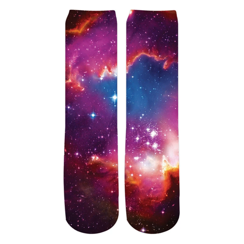 PLstar Vesmíru 2019 Nové Módne Pánske 3d Ponožky Galaxy Priestor Farebné hmlovina Vytlačené Muži/Ženy Bežné Rovno ponožky