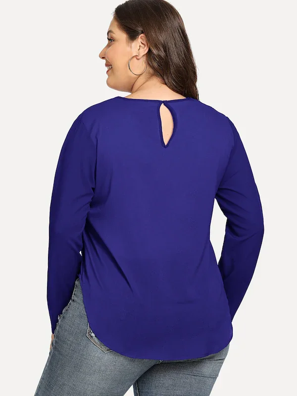 Plus veľkosť 5XL XXXXL Topy Tees Šifón tvaru Bežné Slim T-Košele Dámske Oblečenie žien 2021 Nové Módne tričko ženy
