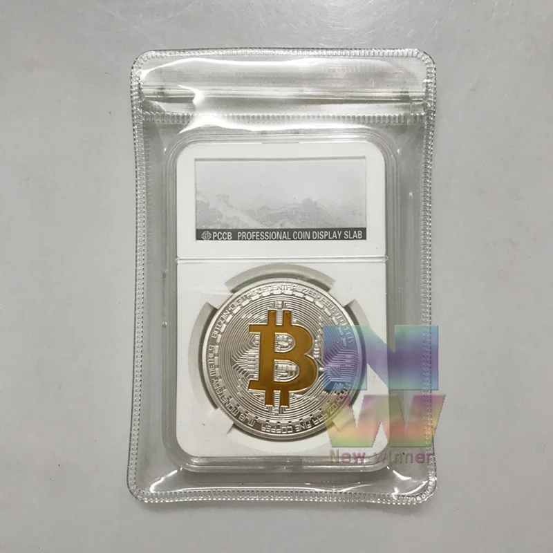 Pozlátené Hot predaj Bitcoin Mince Bit Mince Kovové Mince Fyzickej Cryptocurrency Pamätné Mince s PCCB prípade