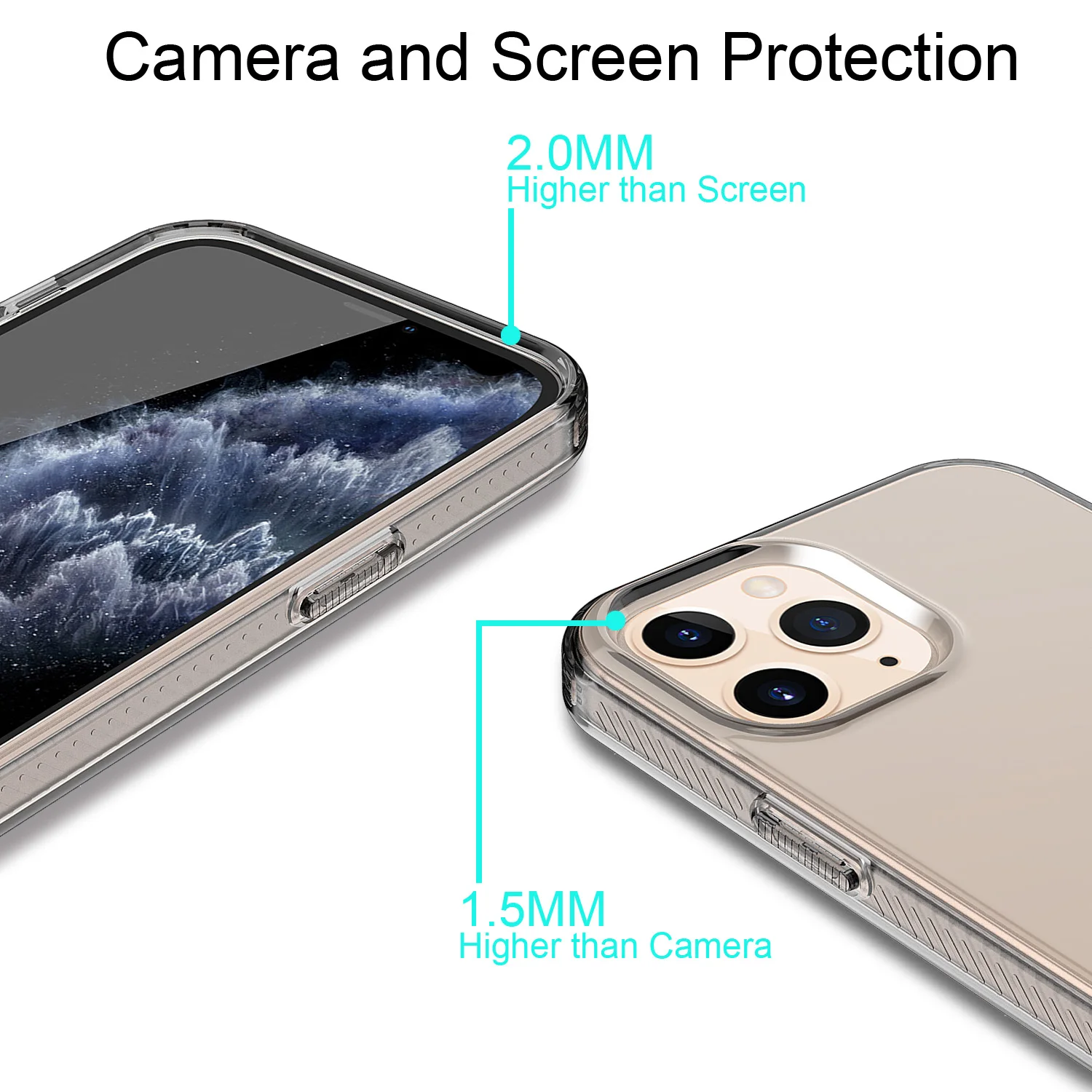 Pre Apple iPhone 12 Pro Max Prípade, 5G(2020) Full-Telo Robustný Kryt Závesu Jasné TPU pre iPhone 12 Mini 5.4