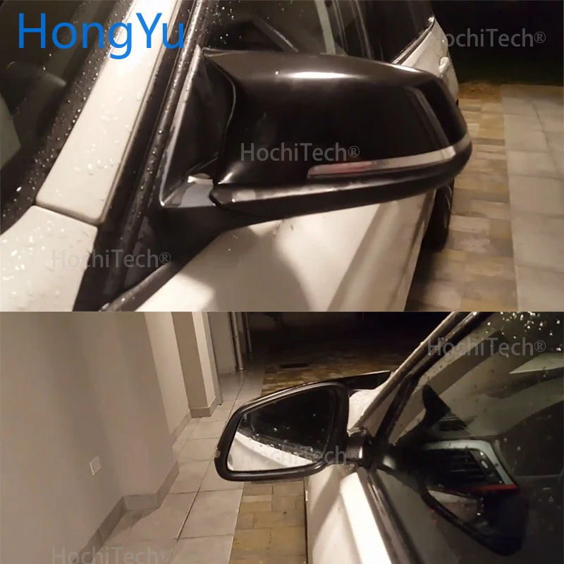 Pre BMW i3 i3S série-2018 Nahradiť pôvodný auto zrkadlo pokrytie M3 M4 vzhľad svetlé čierne zrkadlo pokrytie
