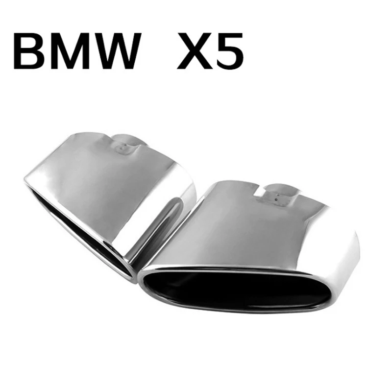 Pre BMW X5 E70 Auto Dekorácie Bytu Chrome Nehrdzavejúcej Ocele Auto Šál Výfukových Chvost Hrdlo Vložky rúry