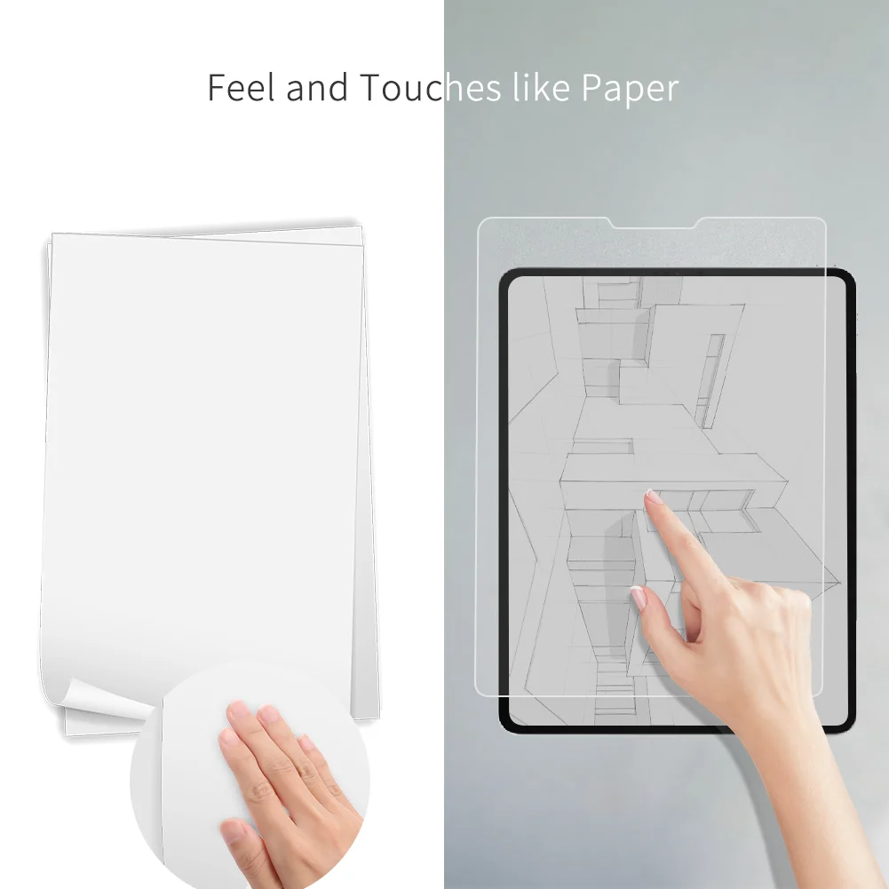 Pre iPad Pro 11 Papiera Ako Screen Protector iPad Vzduchu 4. Generácie 2020 10.2 Vzduchu 3 Mini 5 Air2 1 12.9 PET Matný Film