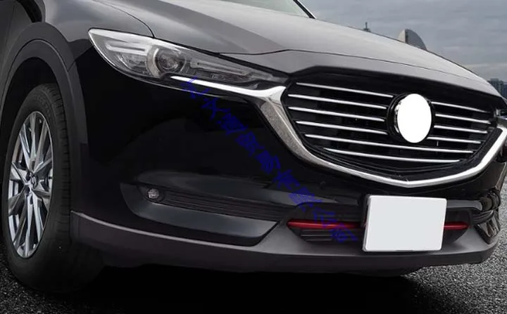 Pre Mazda CX-8 CX8 2018-2019 ABS Chrome Predné Centrum Oka Mriežky Gril Kryt Radiátora Pás Čalúnením Dekorácie Auta Styling