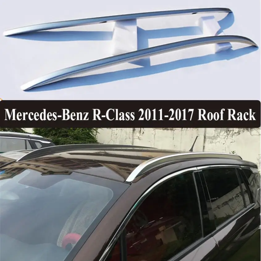 Pre Mercedes-Benz R-Trieda R300 R350 R400 2011-2017 Strešný nosič Koľajnice Bar Batožiny Dopravca Bary hornej Skrinky Železničnej Boxy Hliníka