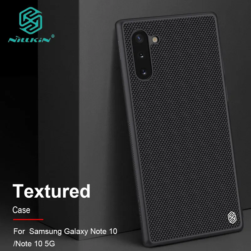 Pre Samsung Galaxy Note 10 Plus Prípade Nillkin 3D Textúrou Pevného PC Panel a Mäkké Tpu Rám pre Samsung Galaxy Note 10 케이스