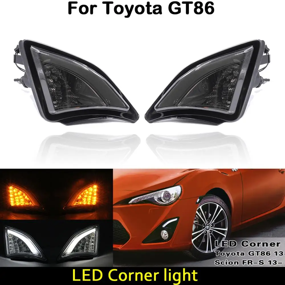 Pre Toyota GT86 Scion FRS 2013-UP LED Kútik na čítanie Denných prevádzkových Svetlo Vôľa sa rozsvietia signál