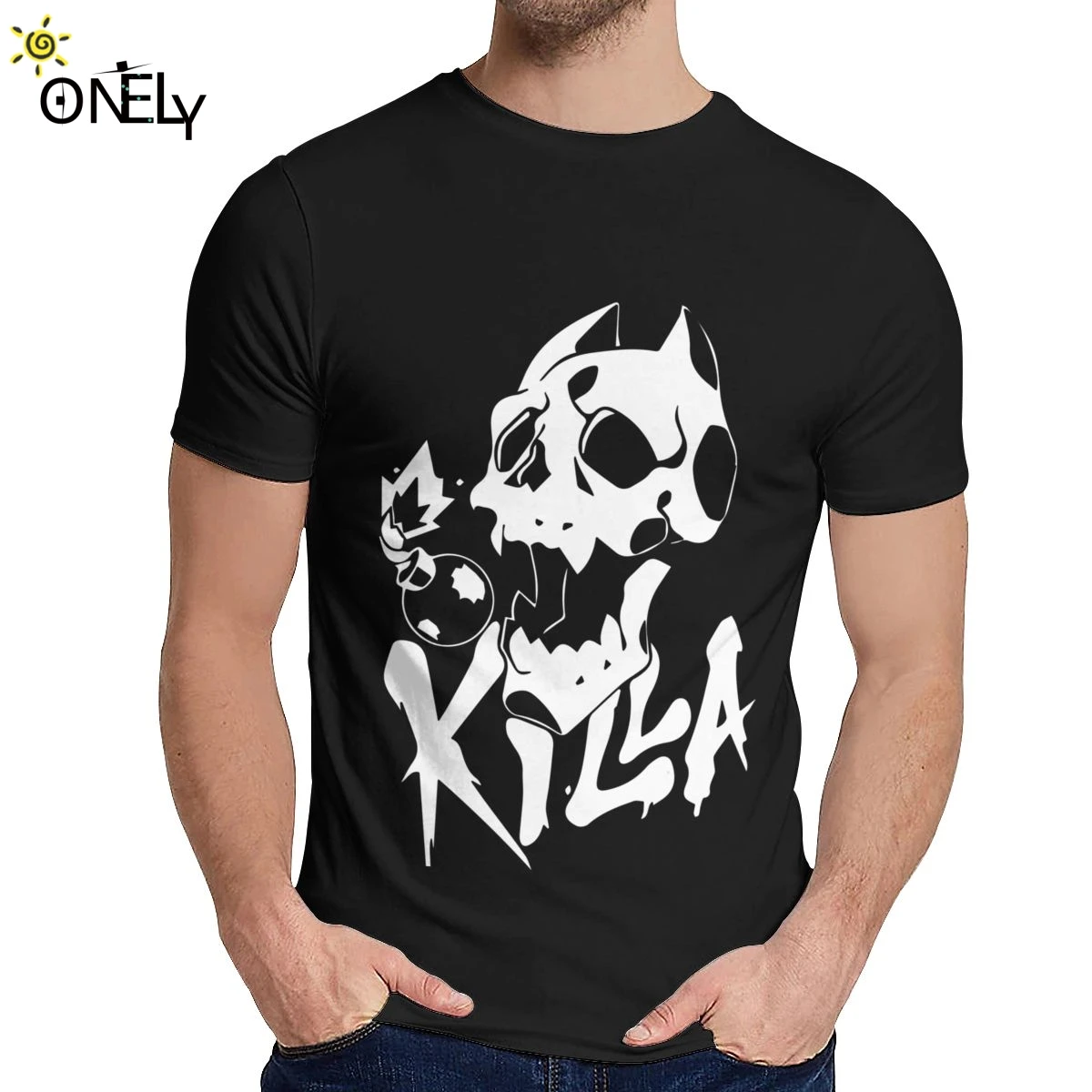 Pre Človeka T-shirt Zabiť Kráľovnú JoJos Bizarné Dobrodružstvo Prírodnej Bavlny Grafické Tlače O-krku Vintage T-shirt