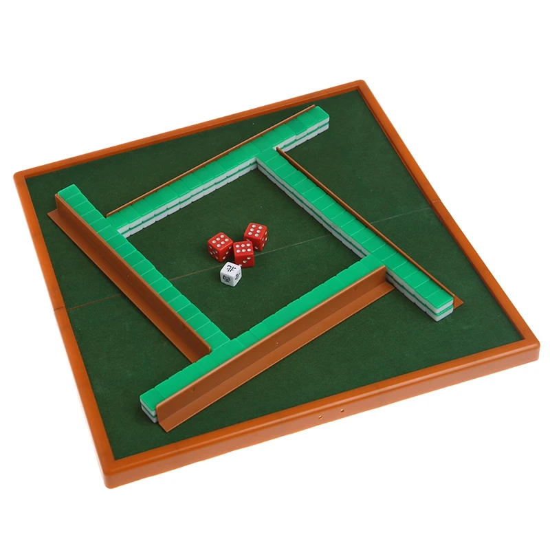 Prenosný Mini 144 Mahjong Nastaviť Mah jong Tabuľka Tradičné Hry Cestovná Skladacia