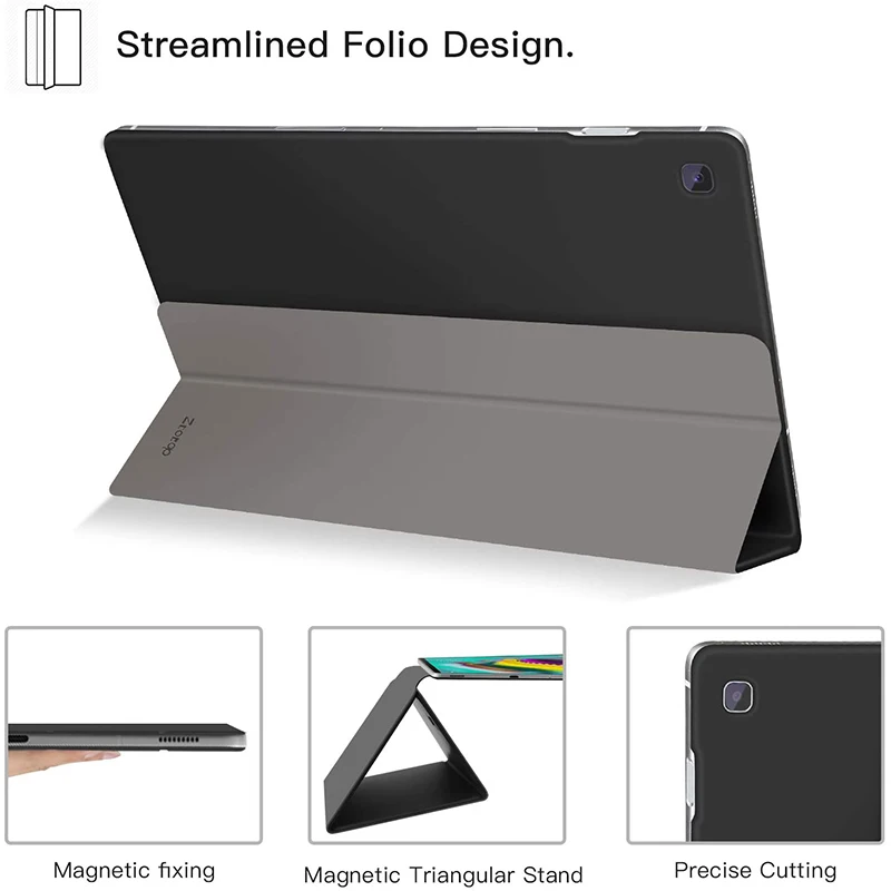 Prípad tabletu Samsung Galaxy Tab S5E 10.5 Palcový 2019 SM-T720/SM-T725,Slim Tri-Fold Smart Cover s Auto Sleep/Wake