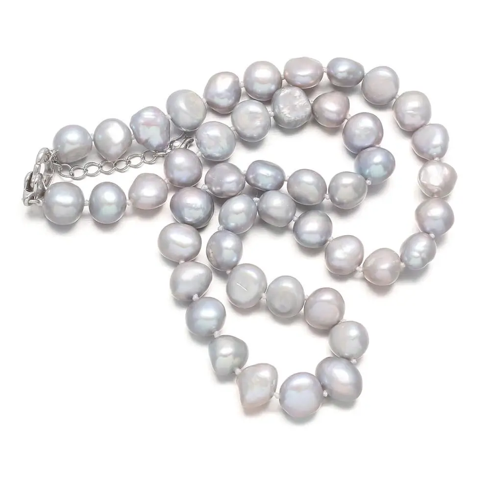 Prírodné Perlový Náhrdelník Jednoduchý Dizajn Výročie Svadby Výber Dievčat obľúbené Darčeky pre Ženy Kúzlo Strany Šperky Veľkosť 45+5 cm