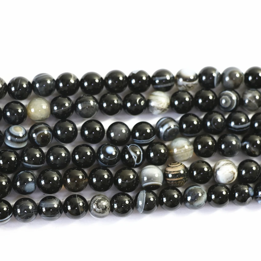 Prírodné čierna šedá dračie žily carnelian kameň agat onyx 6 mm 8 mm 10 mm 12 mm kolo voľné korálky módne šperky hľadanie 15inch a37, rýchlostná komunikácia
