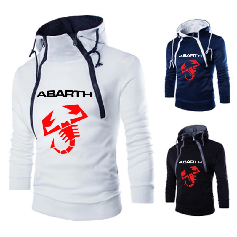 Pánske mikiny Abarth Auto Logo Vytlačené unisex Mikina Streetwear Módy vysoko kvalitné pánske oblečenie, bežné Športové oblečenie