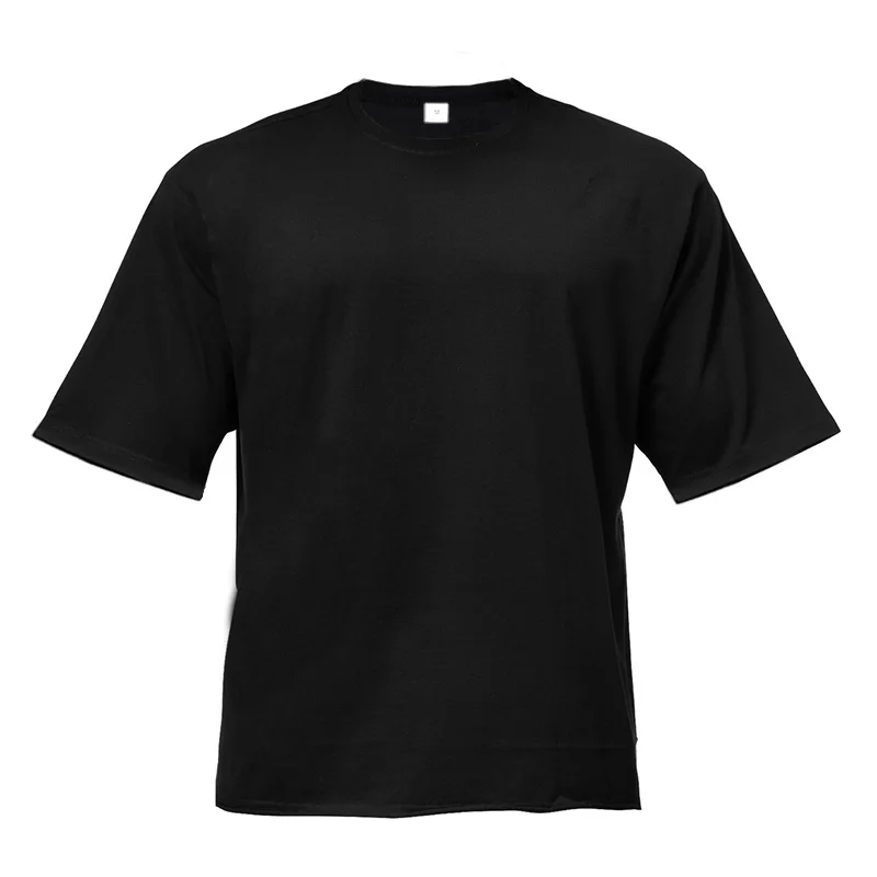 Pánske T-Shirts Voľné Príliš Krátky Rukáv T-Shirt S Klesol Rameno Retro Tričko Pre Mužov Letné Módne Topy Pevné Tees