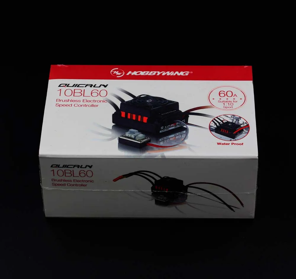 Pôvodné Hobbywing QuicRun-WP-10BL60 Sensorless Striedavé Rýchlosť Radiče 60A ESC pre 1/10 Rc Auto