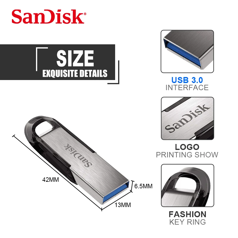 Pôvodné SanDisk USB 3.0 Pero Jednotka Max 130MB/s kl ' úč CZ73 USB Flash Disk 128 GB 64 GB 32 GB, 16 GB Podpora Úradné Overenie