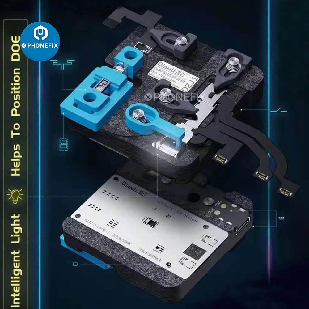 Qianli Univerzálny Dot Projektor Matice Opravy Držiteľ Zariadenie Pre iPhone X XS 11 Pro Max vga Kameru Tvár ID Repair Tool