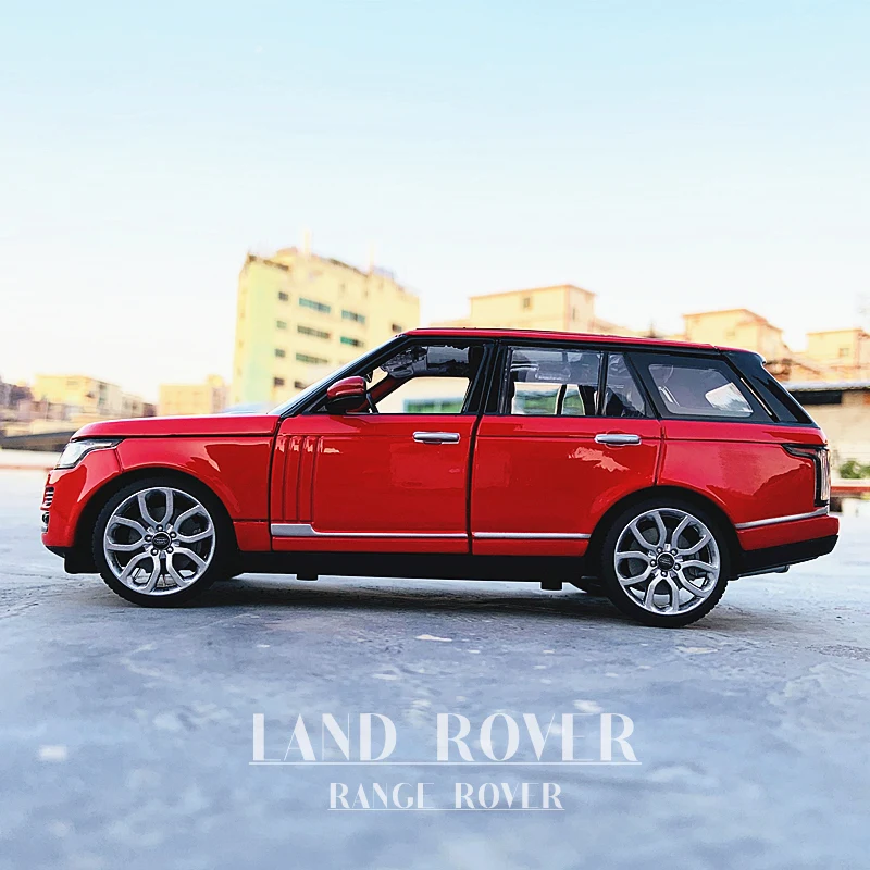 Rastar 1:24 Land Rover Range Rover červená Statické Simulácia Diecast Zliatiny Model Auta Hračka zber Vianočný darček modely áut