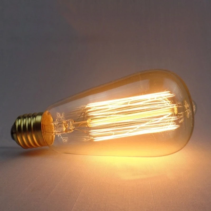 Retro LED žiarovka E27 E14 retro Edison žiarovky lampy halogénové svetlo 220V klasické antické jeden vedúci DIY teplé zdroj svetla