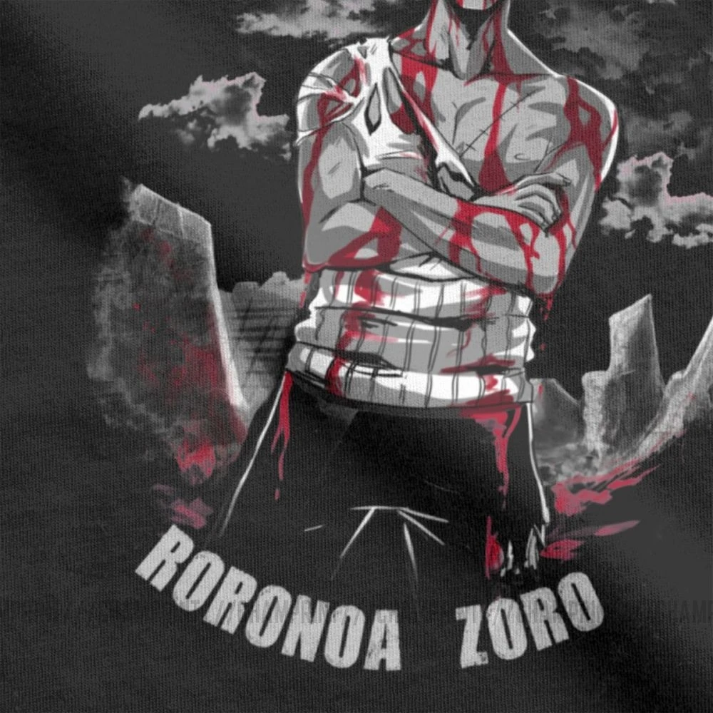 Roronoa Zoro T Shirt pánske T-Shirts Nič Nestalo Bavlna Tee Tričko Krátky Rukáv Anime Jeden Kus Comics Harajuku Topy Obrázok