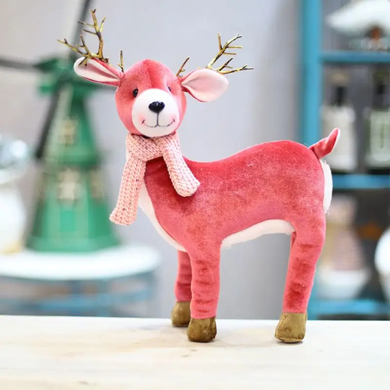 Roztomilé Vianočné Snehuliak Elk Bábiky Hračky Výzdoba Domov Vianoce, Nový Rok Tabuľka Ornament