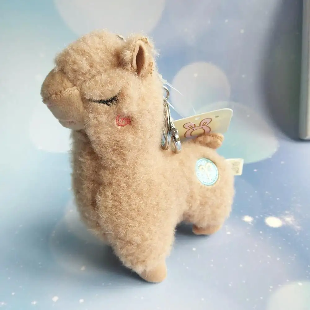 Roztomilý Mini Alpaky Vlna Keychain Malé Ovce Bábika Prívesok prívesok na kľúče Pár je Batoh Auto Príslušenstvo Keyring Šperky, Darčeky 2020