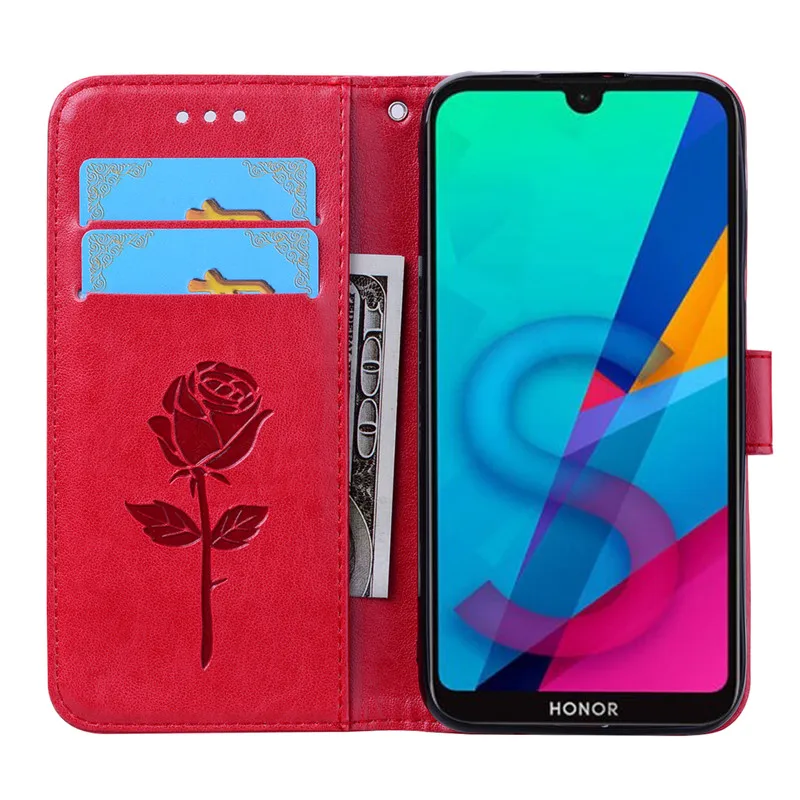 Ruže Kvet Coque Flip Kožené puzdro pre Huawei Nova 7i SE 7 Pro Lite 3 P Smart Plus PSmart Z S 2018 2019 2020 Peňaženky Kryt