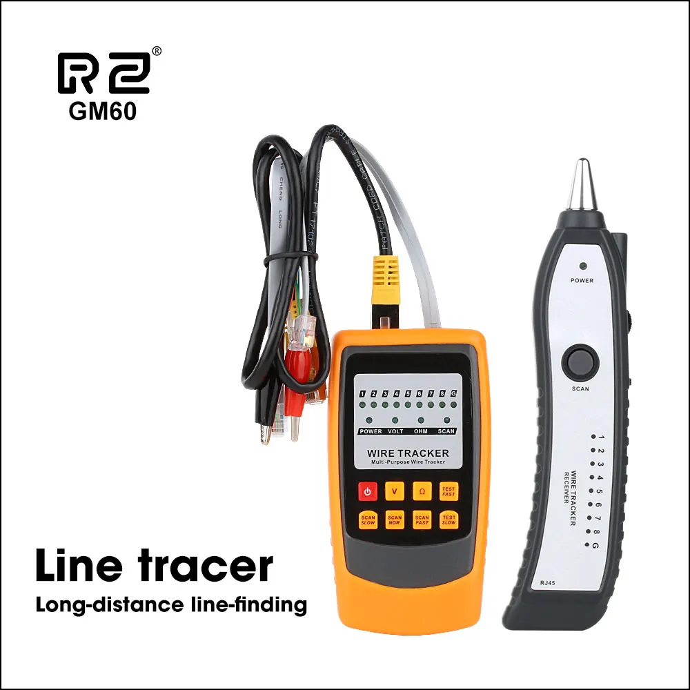 RZ Drôt Tracker Sieťový Kábel Tester Napájací Kábel Detektor Line Vyhľadávanie Telefónny Drôt Tracker Tracer Diagnostikovať Tón Nástroje