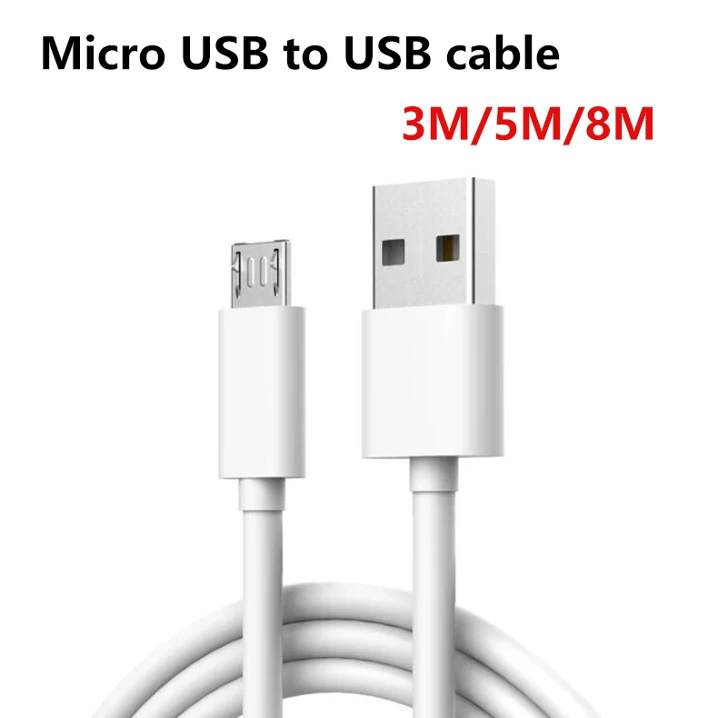 SEASKY Micro USB na USB Kábel 3/5/8 M Metrov Predlžovacieho kábla Predĺžiť kábel pre xiao ImiLab Aqara G2H 1080P 2K Kamera Webkamera