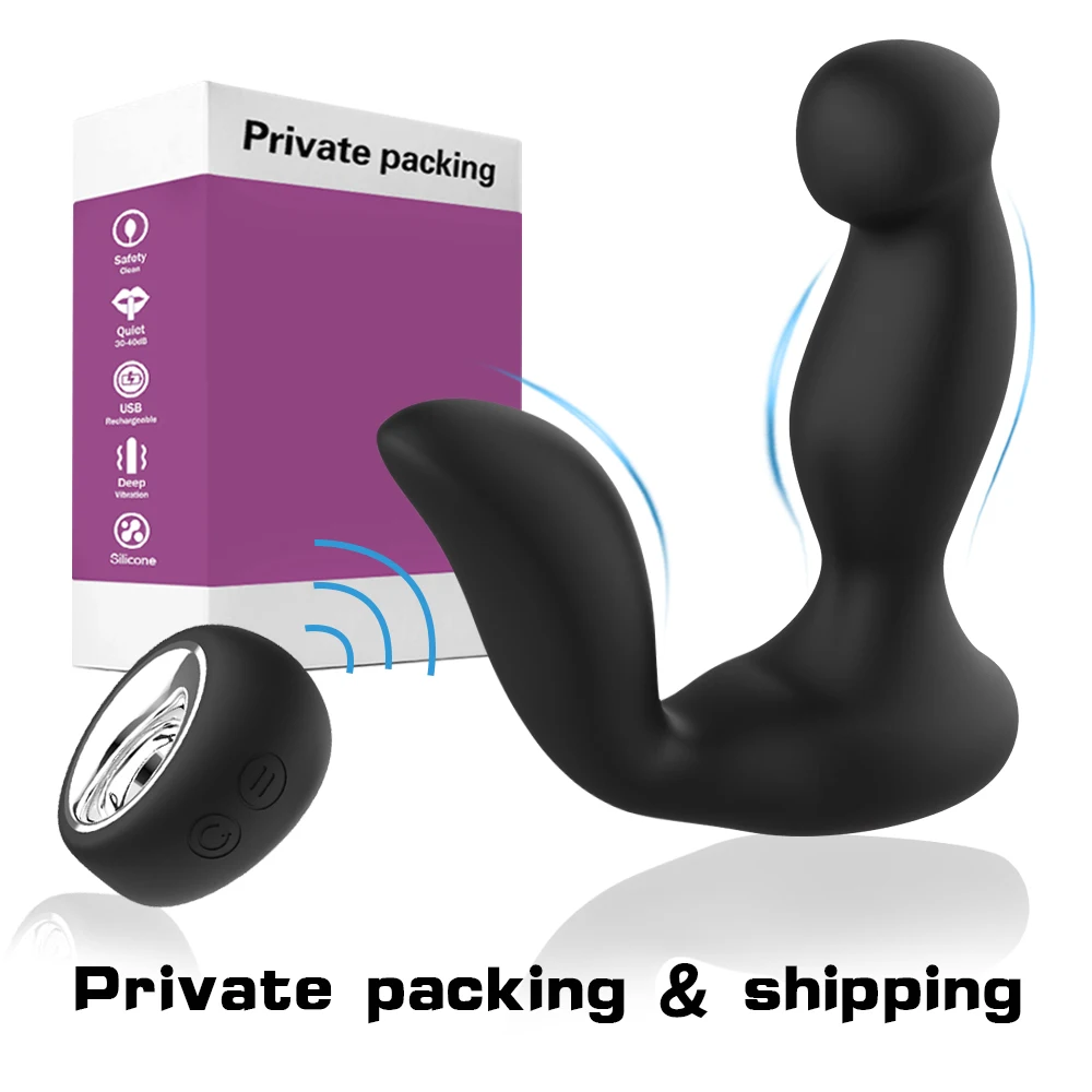 Sexuálne Hračky Pre Mužov Prostaty Masér Vibrátor Zadok Plug Análny Chvost Rotujúce Bezdrôtové Diaľkové USB Nabíjanie Dospelých Produkty Pre Man