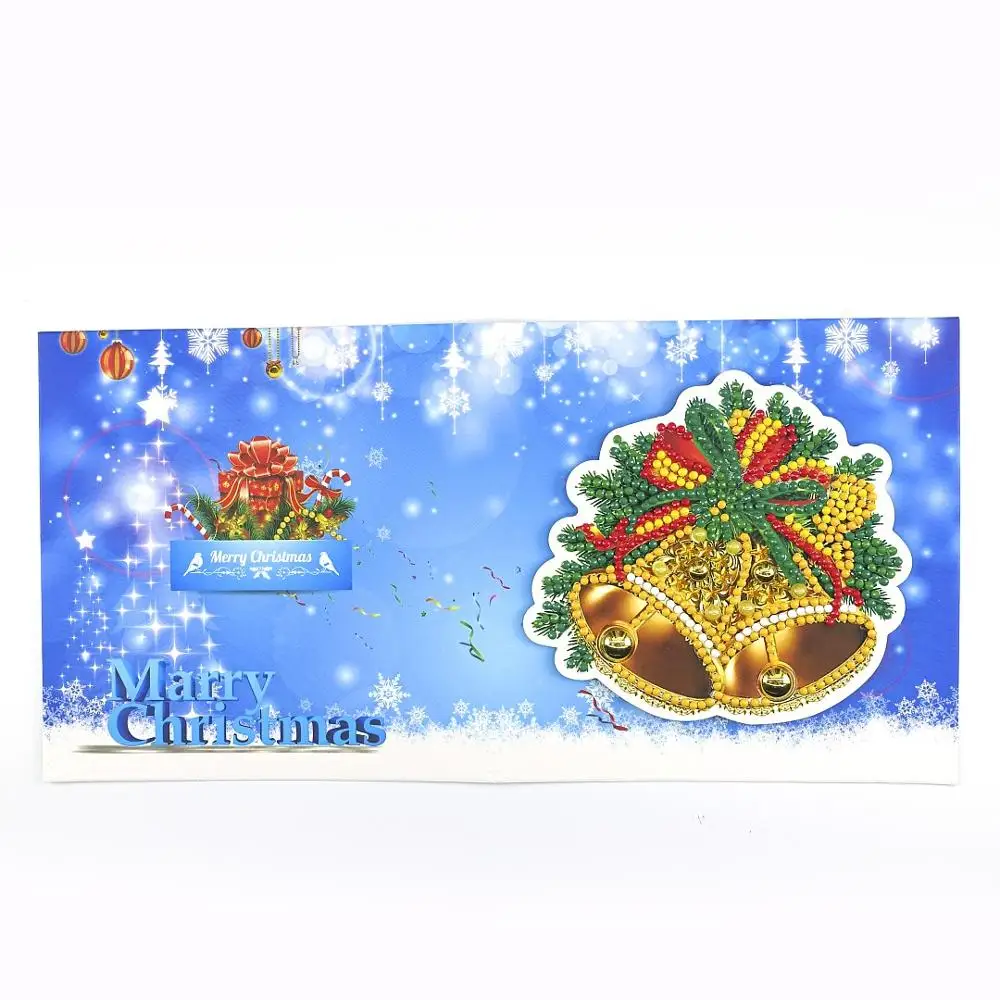 Shirliben 5d Hobby Ručné Diamond Maľovanie Vianočné Santa Claus Strom Maľovanie Vianočný Pozdrav Diamond Karty Drahokamu