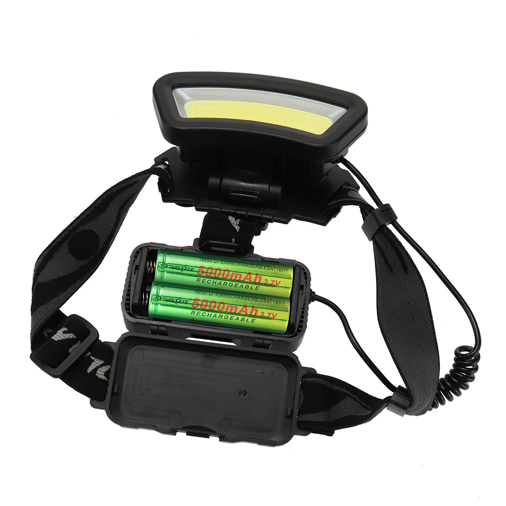 Silný Svetlomet USB Nabíjateľné Svetlometu COB LED Vedúci Svetlo 18650 Batérie Vodotesné Vedúci svetlo Biele, Červené Osvetlenie