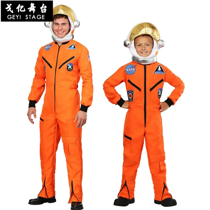 Skafander Pre Mužov Dospelých Plus Veľkosť Astronaut Kostým biely Pilot Kostýmy 2019 Nový Príchod Halloween Kostým Jeden Kus Jumpsuit