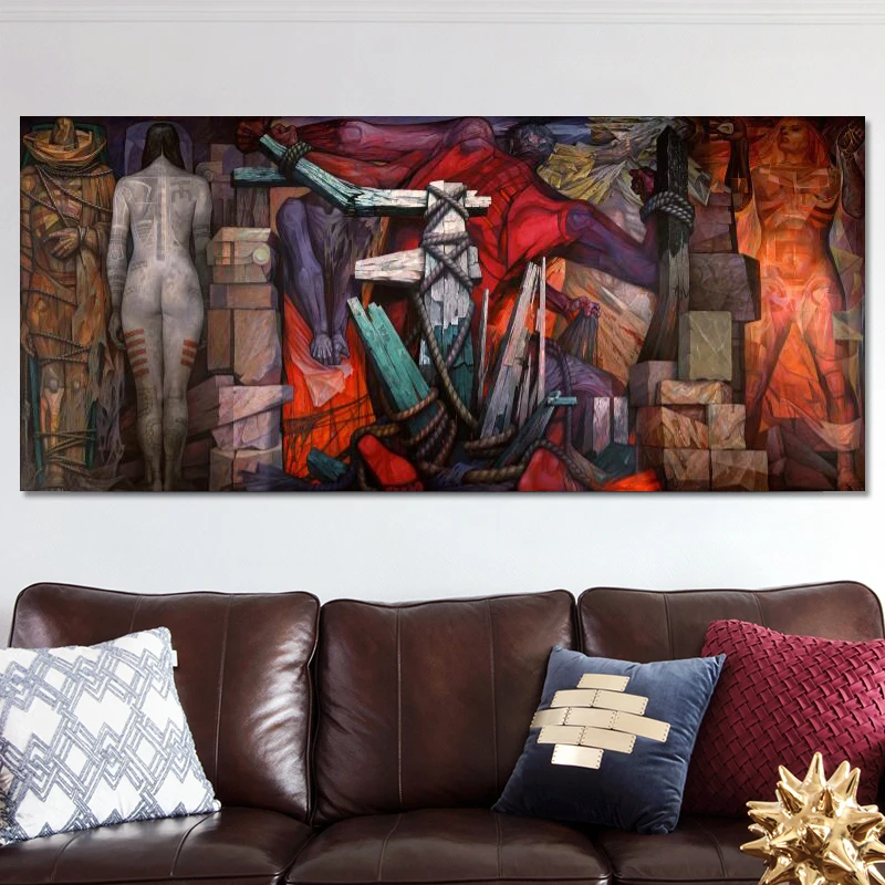Slávny Plátno na Maľovanie na Stenu Umenie Plagátu Vytlačí Jorge Gonzalez Camarena nástenná maľba Liberacion Obrázky, Obývacej Izby, zariadené, pri Cuadros