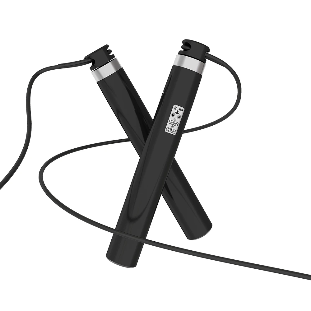 Smart Švihadlo Fitness Laná Preskočenie APLIKÁCIU Bluetooth Pripojenia USB Nabíjanie Elektronických Preskakovanie Lana s Anti-Slip Rukoväť