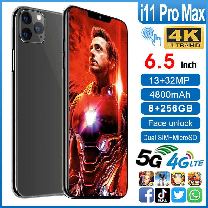 Smartphone i11Pro Max 6.5