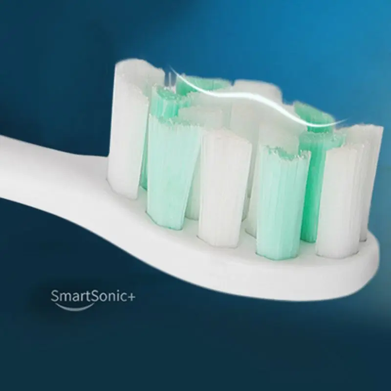 SmartSonic+ Sonic vibrácií elektrická zubná kefka hlavu, Elektrické zubné kefky náhradné hlavy pre SmartSonic+ T3 T5 T6 T8 T10:biela