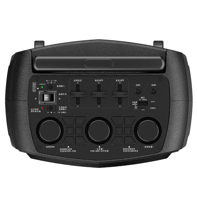 Soaiy Prenosné Vonkajšie Mobilný Vozík Reproduktorov Bluetooth Veľký Objem Podpora Mic Home Party Výkon Subwoofer Stereofónny Reproduktor
