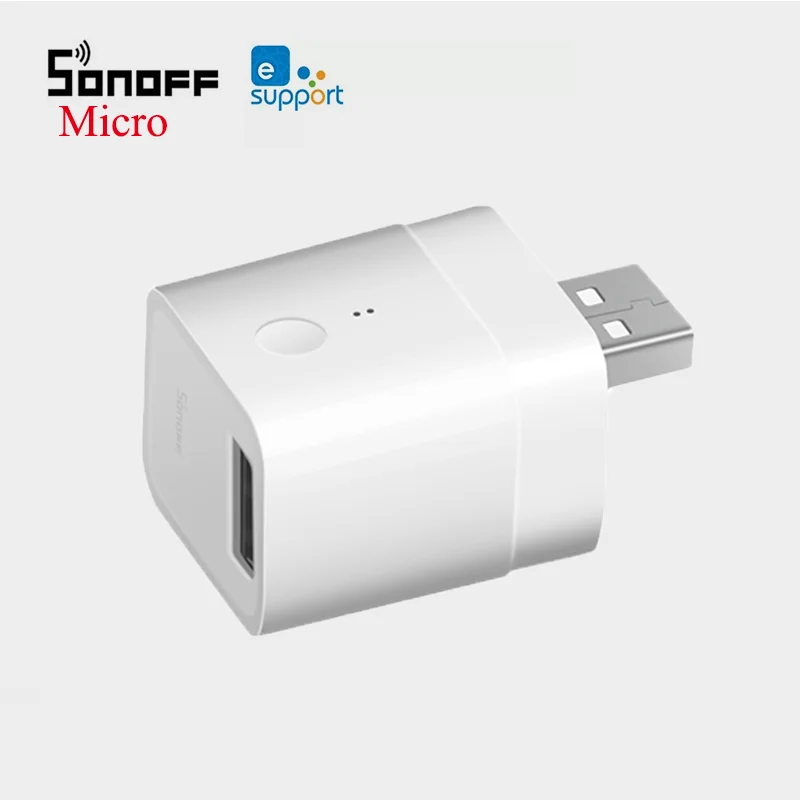 SONOFF Micro 5V USB, Wifi Smart Power Adaptér eWeLink Diaľkové Ovládanie Inteligentných Domov Hlas Načasovanie Prepínač Pracovať S Google Domov Alexa