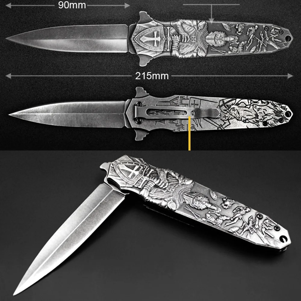 SOVA OD007 Skladací Nôž Vlastné Lov Ručné 8Cr13MoV 59HRC Čepeľ camping nôž vonkajšie nehrdzavejúcej ocele nože