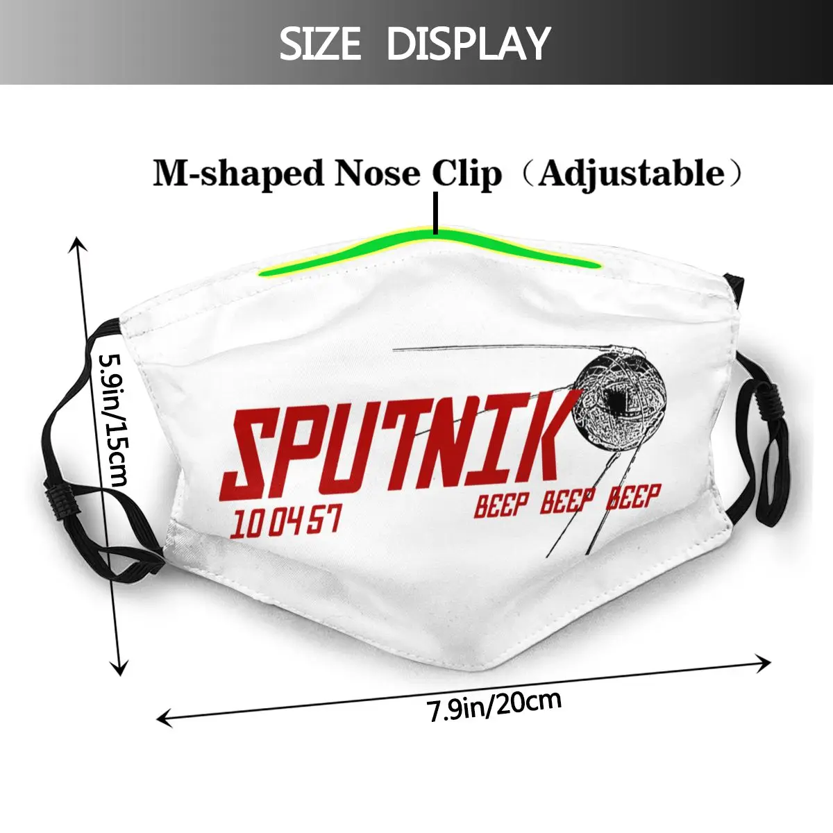 Sputnik Úst Tvár Masku Sputnik Pleťová Maska Pekné pre Dospelých Kawai Masky s Filtrami