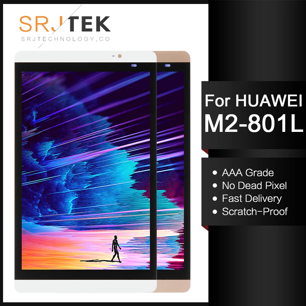 SRJTEK 8.0 Pre Huawei Mediapad M2 LCD M2-801L LCD Displej M2-801 M2-801W M2-803L Matrix Screen Dotknite sa položky Obrazovky Výmenu Snímača
