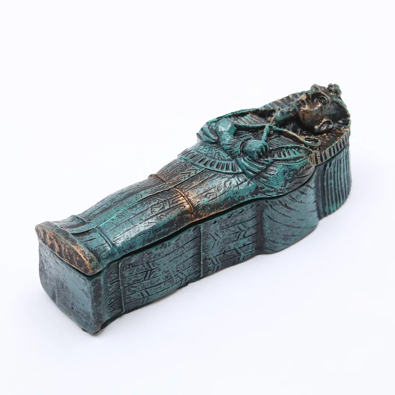 Staroveký Egypt-Múmia Faraóna Rakva Živice Remeslá 12.5 * 4.5 * 4.4 cm Akvárium Záhradné Dekorácie Dekorácie Modelu