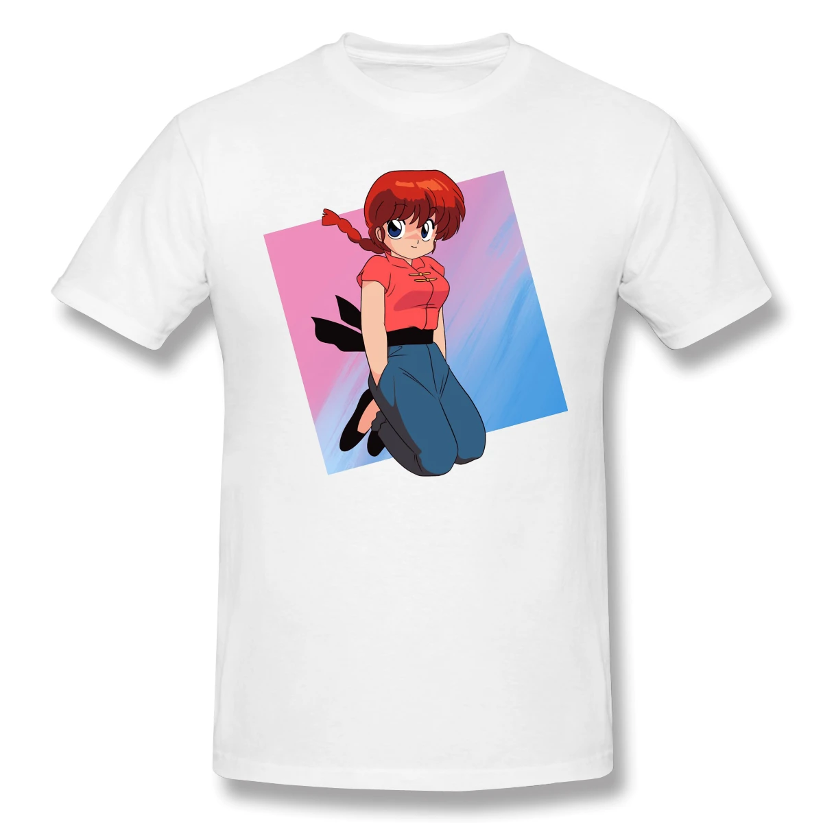 T-Shirt pre Mužov Ranma ｩ Pôvodné Animácie, Farebné prevedenie Bavlna Ranma T Shirt 6XL Zábavné Plus Veľkosť Oblečenie
