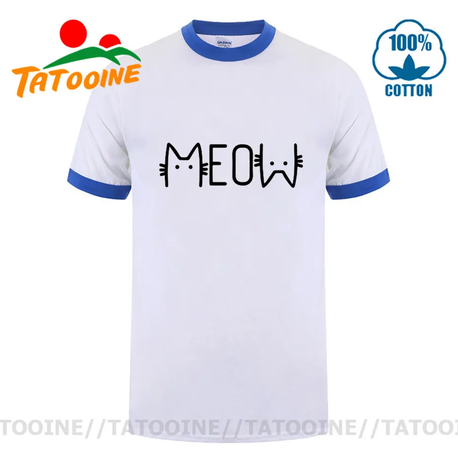Tatooine Mužov Tričko Kreatívny Dizajn Mačiatko Mačka List Tlač Mňau T-tričko Krátky Rukáv Plus Veľkosť Nový Príchod Leta Kitty tričko