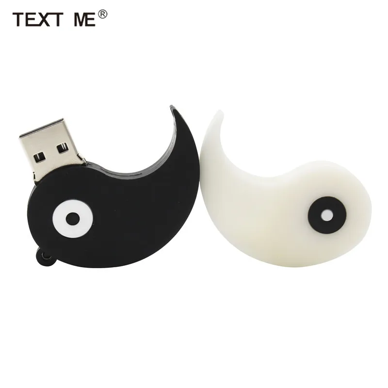 TEXT MI cartoon nový štýl black withe Tai Chi usb2.0 4 GB 8 GB 16 GB 32 GB pero jednotku USB Flash Disk tvorivé gifty Stick kl ' úč