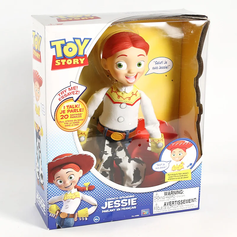 Toy Story Rozprávať Woody / Jessie Akcie Obrázok Zberateľskú Model Hovoriaci Hračka Anglický Francúzsky Náhodný